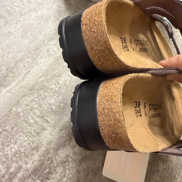 Papillio by Birkenstock Florida Flex Platform Triple-Strap Sandals 38 - Picture 7 of 8